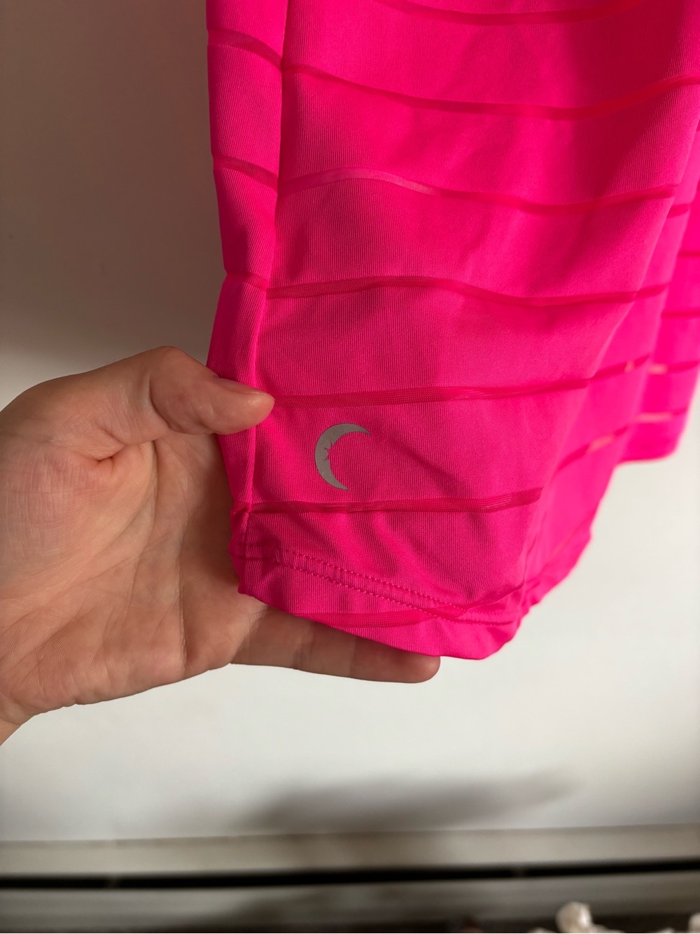 Neon Pink Racerback Tank Top - Lightweight Activewear - Picture 5 of 6